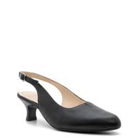 Women's Kit Slingback Pump BLACK LEATHER view