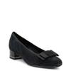 Women's Garnet Wide Width Pump BLACK SUEDE view