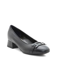 Women's Gallant 2 Wide Width Pump BLACK LEATHER WIDE view