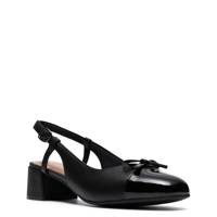 Iridessa Sling Back Pump BLACK LEATHER WIDE view