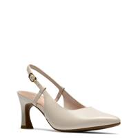Women's Tammitha Wide Width Slingback Pump OFF WHITE LEATHER WIDE view