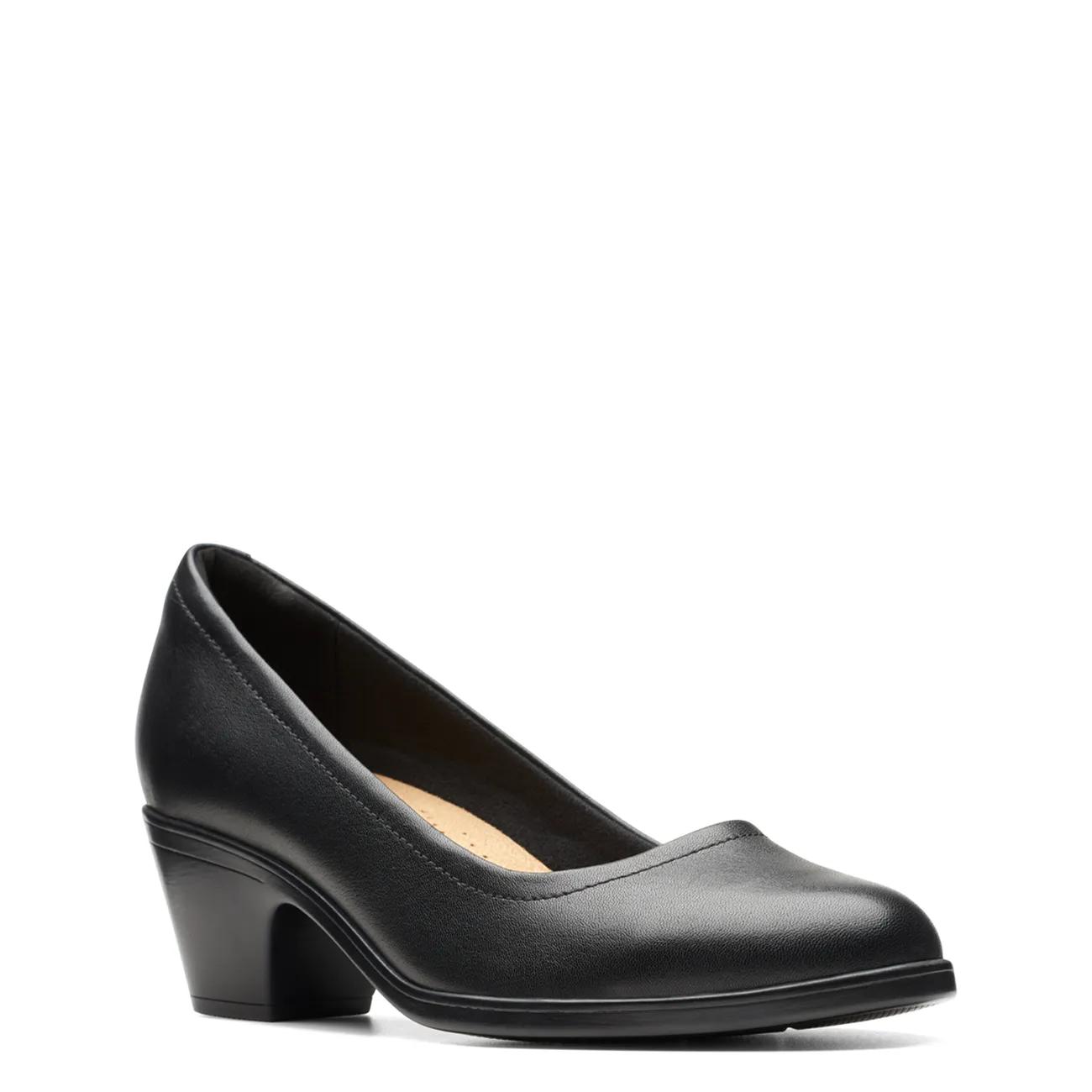 Clarks Women's Emily2 Ruby Pump in Black Size 6.5 Medium