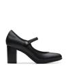 Womens' Bayla Lily Pump Wide BLACK LEATHER WIDE view