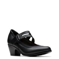 Women's Emily2 Janna Mary Jane Pump BLACK LEATHER view
