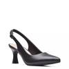 Women's Kataleyna Step Wide Width Slingback Pump BLACK LEATHER WIDE view
