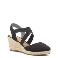 Saige Espadrille Sandal Black Wide view
