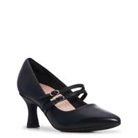 Kataleyna Joy Wide Width Leather Pumps BLACK LEATHER view