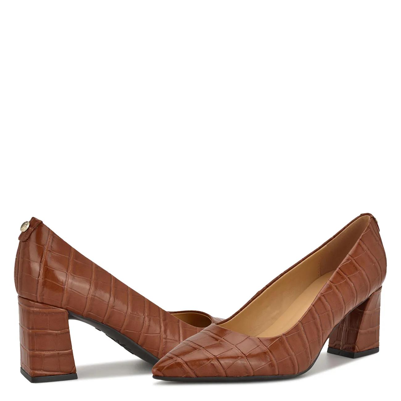 Nine West Women's Roslin 9X9 Block Heel Square Toe Dress Pumps | Westland Mall