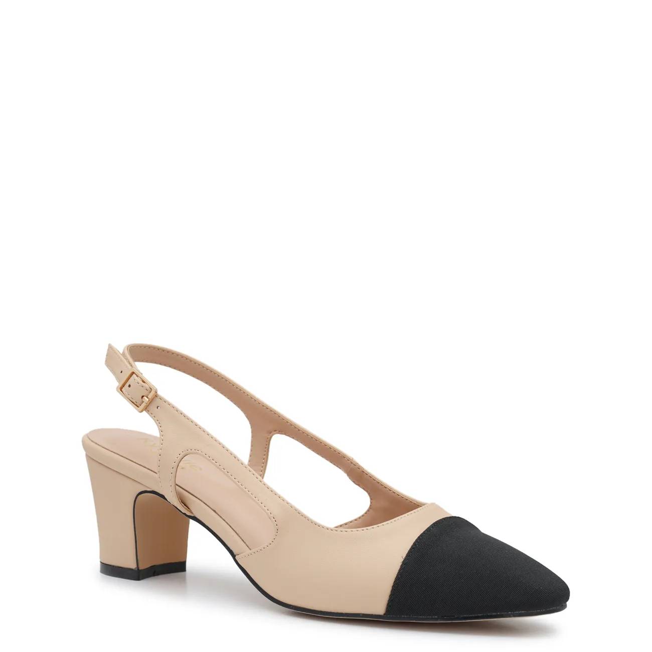 Rynelle New York Women's Jaclyn Captoe Sling Back Pump