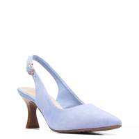 Women's Kataleyna Step Wide Width Slingback Pump Blue Suede view