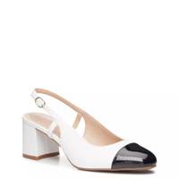 Eliana Slingback Pump White/Black view