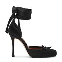 Women's Larina Stiletto Heel BLACK SATIN view