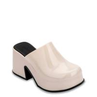 Women's Mia Ad Heeled Clog Beige/Black view
