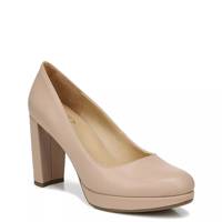 Berlin Platform Pump CREME BRULEE WIDE view