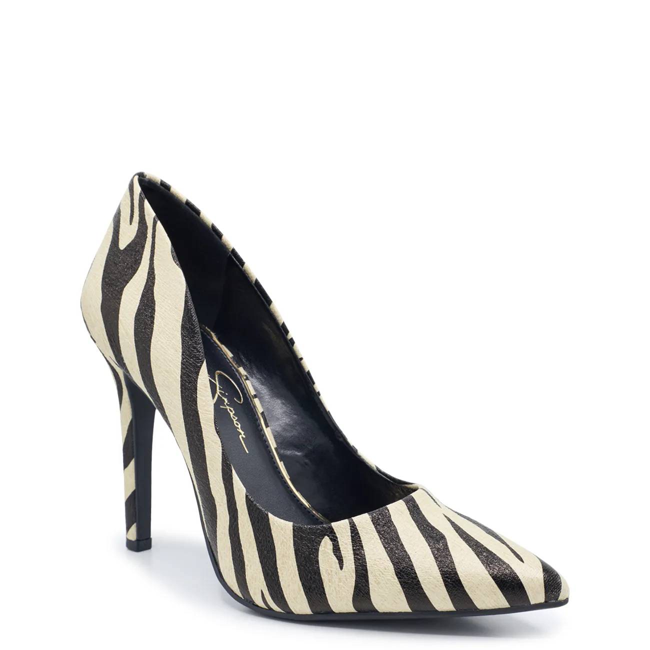Jessica Simpson Women's Cassani Zebra Pump