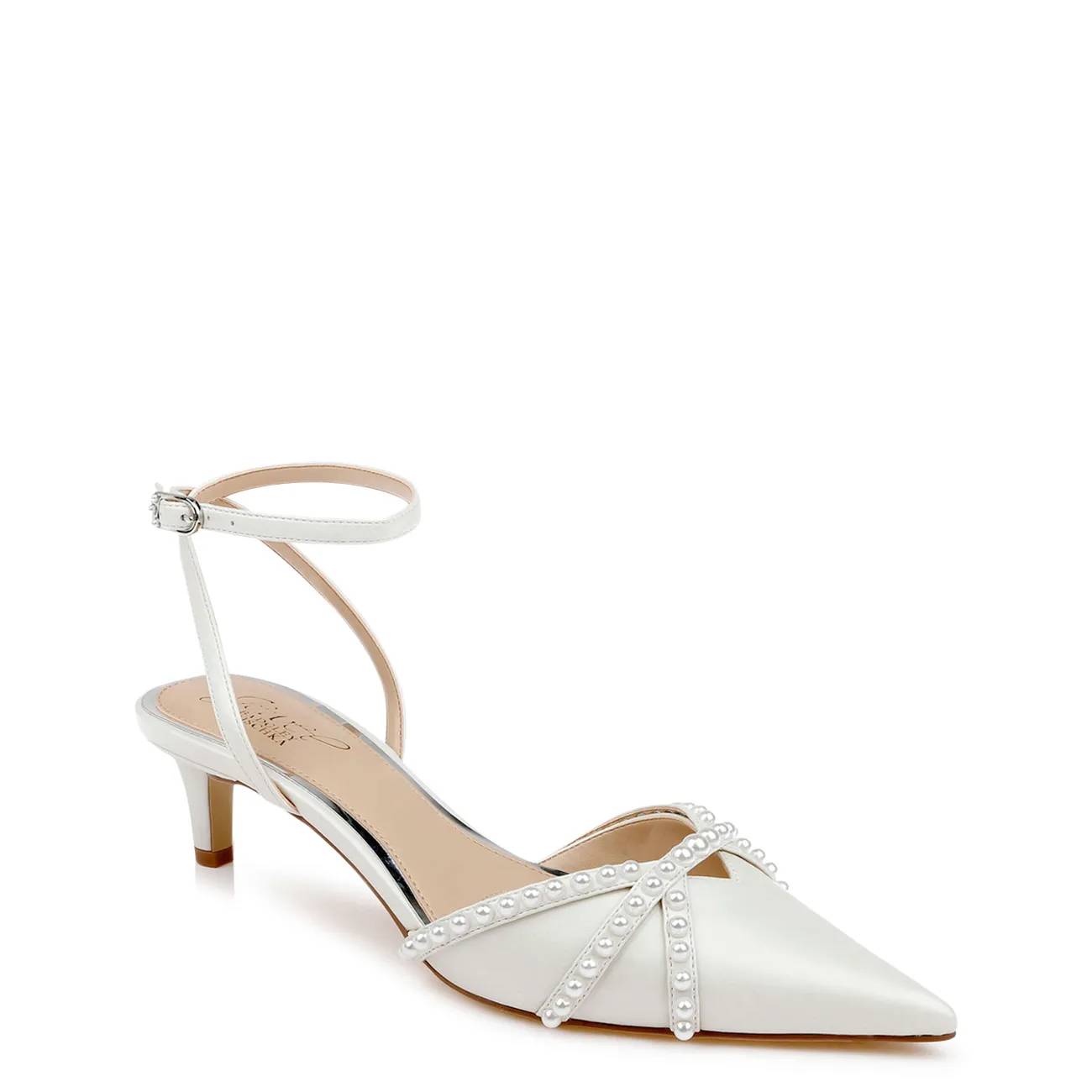 Jewel Badgley Mischka Women's Indra Kitten Heel