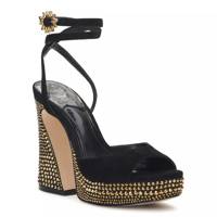 Inna Platform Sandal Black Suede view