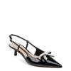 Krystia Pearled Bow Slingback Pump BLACK PATENT view