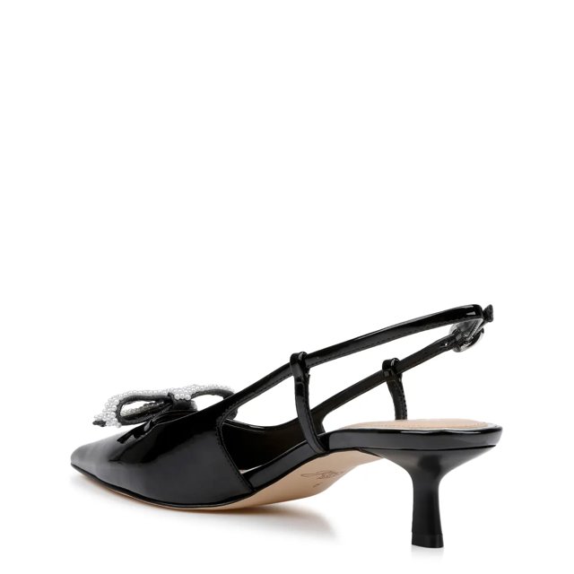 Krystia Pearled Bow Slingback Pump