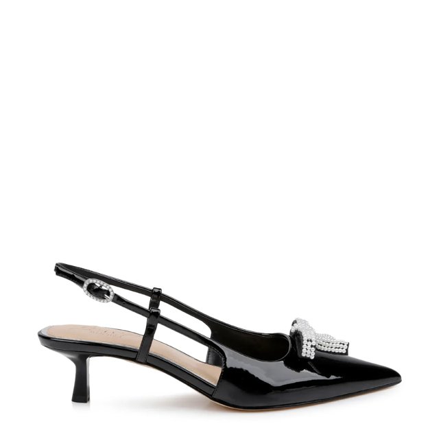 Krystia Pearled Bow Slingback Pump