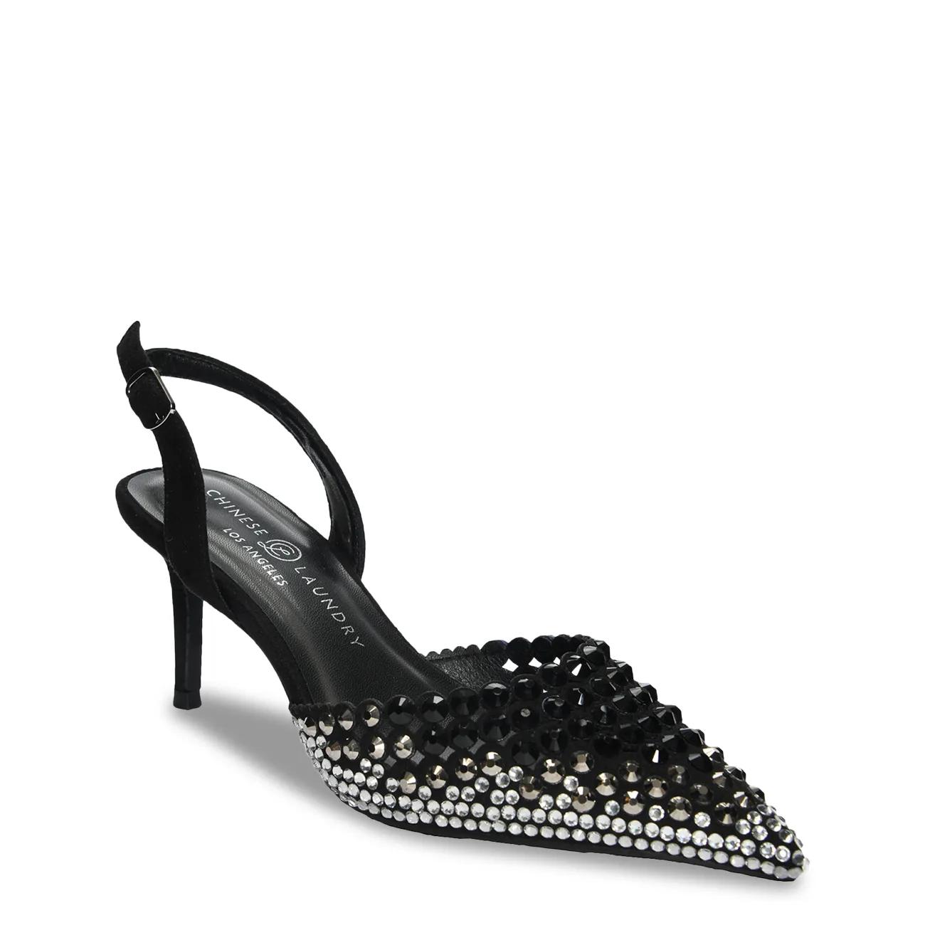 thumbnail image 2 of Deadstock Chinese Laundry Peep Toe Black 2 of 9