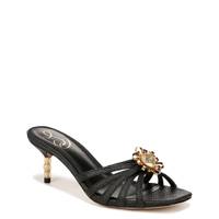 Women's Posey Heel Sandal BLACK WOVEN view