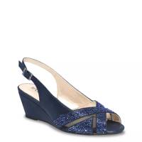 Isabel-01 Wedge Heel NAVY view