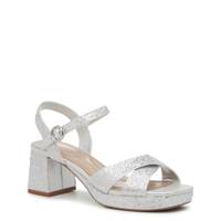 Liliena Platform Evening Sandal SILVER view