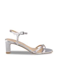 Women's Omari II Heeled Sandal Silver Satin view