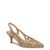 Women's Christy Slingback Pump GOLD BEAD/STRW view
