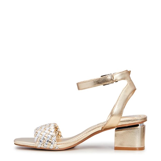 Women's Block Heel Woven Sandal