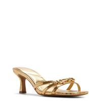 Womens' Cordeliya Kitten Heel Sandal GOLD view