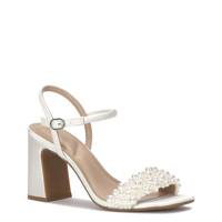 Women's Evelina Block Sandal WHITE MIXED 0 view