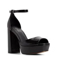 Womens' Domminique High Block Heel BLACK view