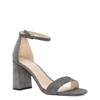 Curetie Evening Sandal PEWTER view