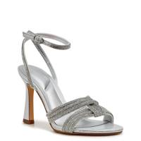 Women's Abrina Heeled Evening Sandal SILVER SHIMMER/SAND view