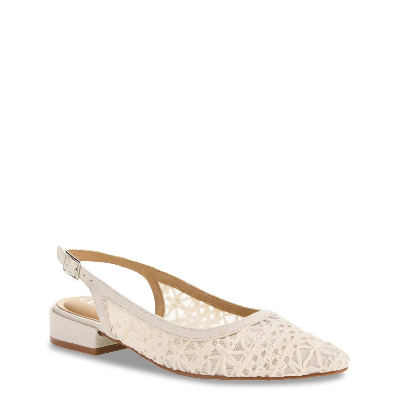 CL by Laundry Women's Savana Crochet Mesh Slingback Shoe