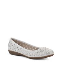 Women's Cheryl Ballet Flat WHITE view