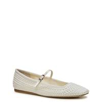 Women's Reyes Mary Jane Flat PEARL TRUE WHITE/SATIN view