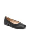 Women's Flexy Wide Width Ballet Flat BLACK LEATHER view