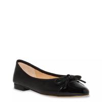 Ellison Ballet Flat Black Leather view