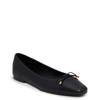 Quilted Ballet Flat Black view