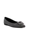 Rhinestone Ballet Flat BLACK view