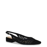 Women's Savana Crochet Mesh Slingback Shoe BLACK view