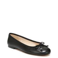 Felicia Luxe Ballet Flat BLACK LEATHER view