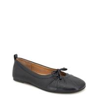Women's Marilyn Ballet Flat BLACK LEATHER view