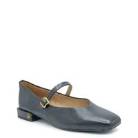 Women's Kadin Mary Jane Flat Leather BLACK LEATHER view
