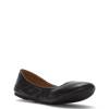 Women's Emmie Ballet Flat BLACK/OILED CABRETTA view