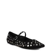Women's Jasper Mary Jane Ballet Flat BLACK SUEDE view