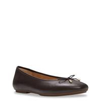 Women's Delicato Ballet Flat Chocolate Brown Leather view